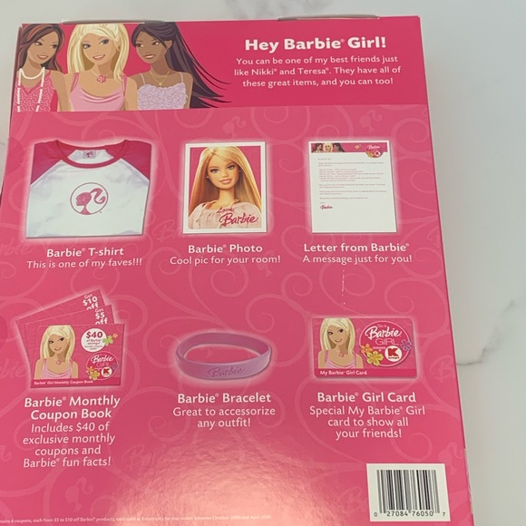 Barbie Girl Kmart Gift with Purchase T Shirt Bracelet Hobo Purse 2009 - Picture 8 of 10